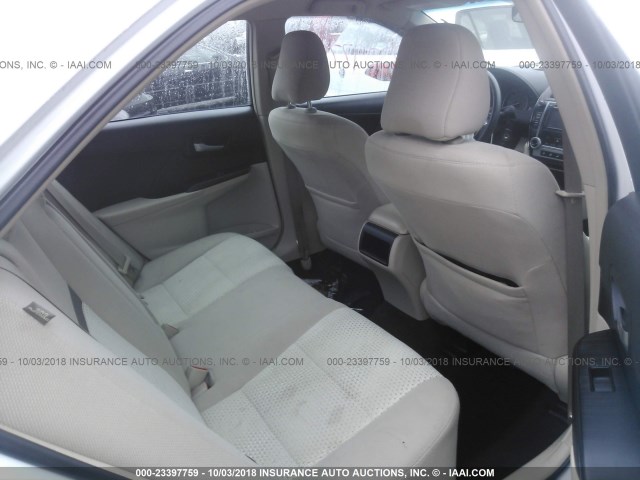 4T1BF1FK6DU255123 - 2013 TOYOTA CAMRY L/SE/LE/XLE WHITE photo 8