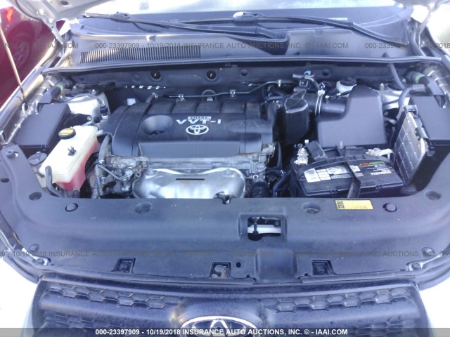 2T3ZF4DV7AW043220 - 2010 TOYOTA RAV4 ვერცხლისფერი ფოტო 10