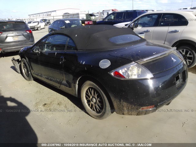 4A3AL25F27E025996 - 2007 MITSUBISHI ECLIPSE SPYDER GS BLACK photo 3