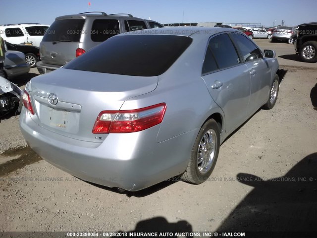 4T1BE46K27U099090 - 2007 TOYOTA CAMRY NEW GENERAT CE/LE/XLE/SE SILVER photo 4