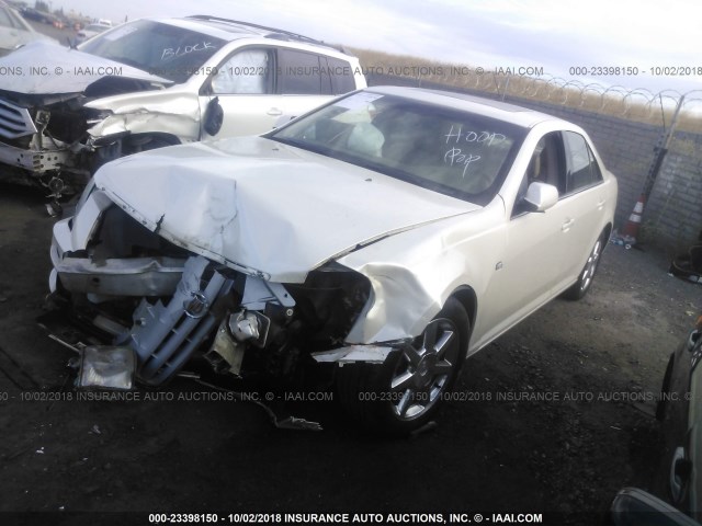 1G6DC67A950189445 - 2005 CADILLAC STS WHITE photo 2