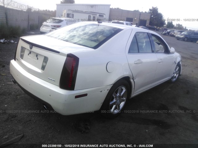 1G6DC67A950189445 - 2005 CADILLAC STS WHITE photo 4