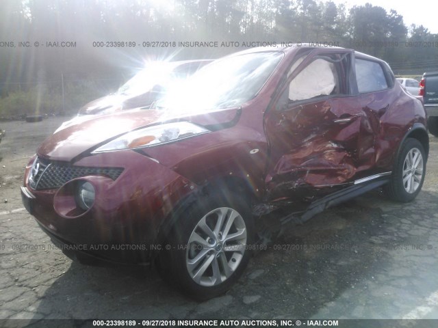 JN8AF5MR1DT216750 - 2013 NISSAN JUKE S/SV/SL RED photo 2