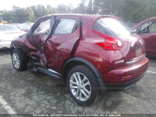 JN8AF5MR1DT216750 - 2013 NISSAN JUKE S/SV/SL RED photo 3