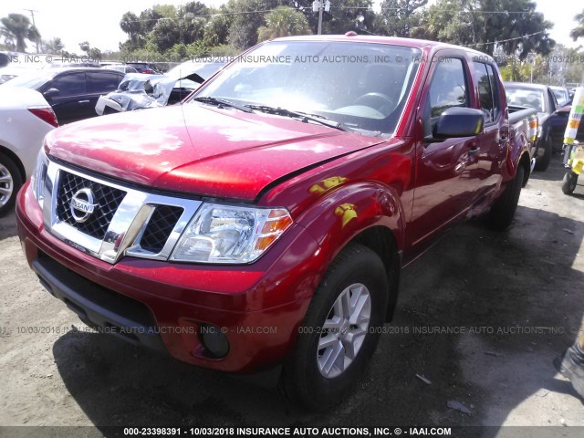 1N6DD0ER2HN771939 - 2017 NISSAN FRONTIER S/SV/SL/PRO-4X RED photo 2