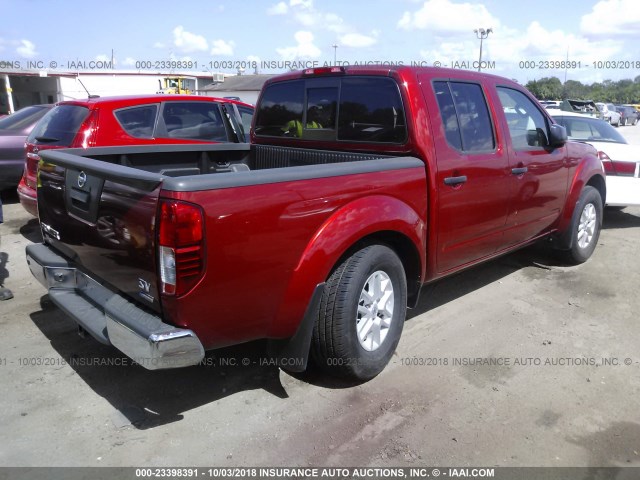 1N6DD0ER2HN771939 - 2017 NISSAN FRONTIER S/SV/SL/PRO-4X RED photo 4