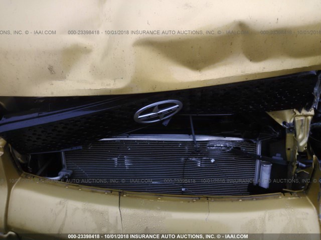 JTLKE50E181054453 - 2008 TOYOTA SCION XB Алтын фото 10