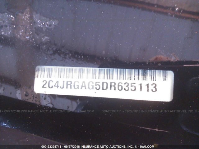 2C4JRGAG5DR635113 - 2013 RAM TRADESMAN WHITE photo 9
