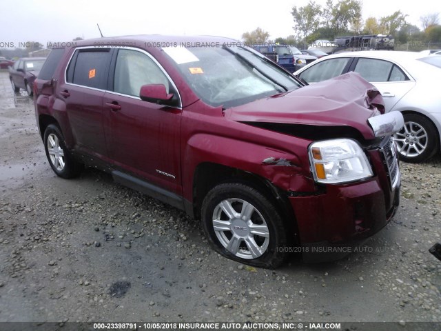 2GKALMEK8E6212208 - 2014 GMC TERRAIN SLE RED photo 1