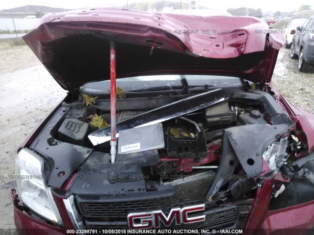 2GKALMEK8E6212208 - 2014 GMC TERRAIN SLE RED photo 10