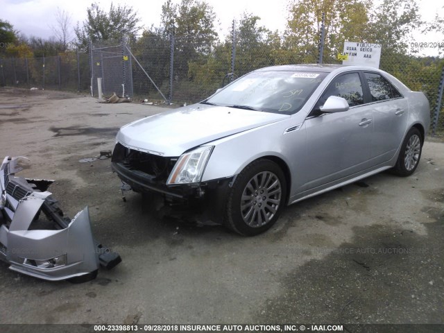 1G6DS5EV9A0141022 - 2010 CADILLAC CTS PREMIUM COLLECTION SILVER photo 2