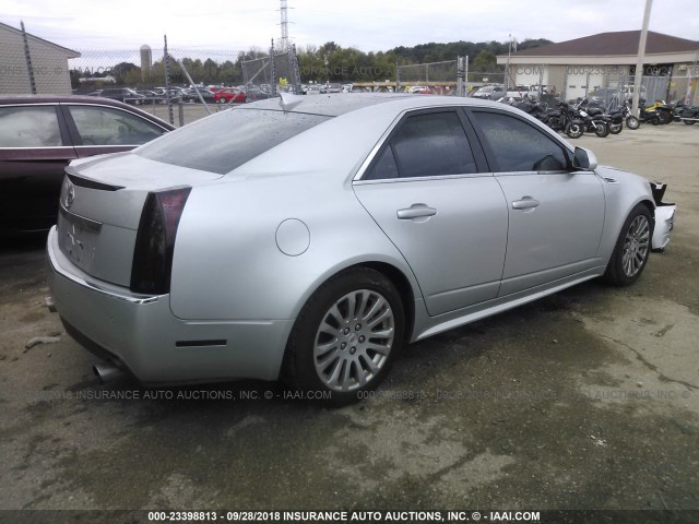 1G6DS5EV9A0141022 - 2010 CADILLAC CTS PREMIUM COLLECTION SILVER photo 4