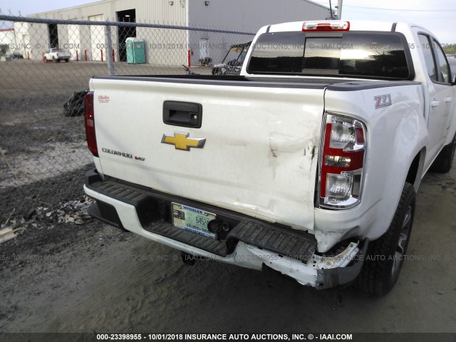 1GCGTDEN8J1277685 - 2018 CHEVROLET COLORADO Z71 WHITE photo 6