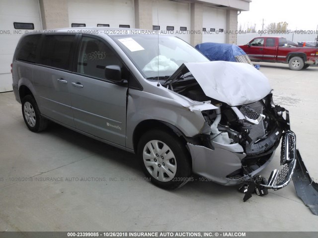 2C4RDGBGXHR756399 - 2017 DODGE GRAND CARAVAN SE SILVER photo 1