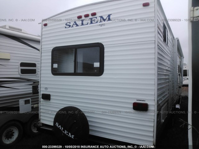 4X4TSME22DA306670 - 2013 SALEM T29QBDS  WHITE photo 4