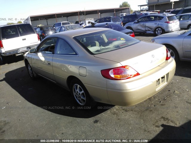 2T1CE22P83C019233 - 2003 TOYOTA CAMRY SOLARA SE GOLD photo 3