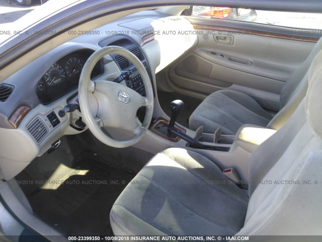 2T1CE22P83C019233 - 2003 TOYOTA CAMRY SOLARA SE GOLD photo 5