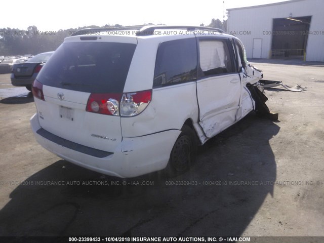 5TDKK4CC5AS340629 - 2010 TOYOTA SIENNA CE/LE WHITE photo 4