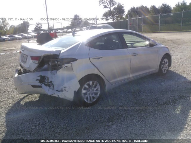 KMHDH4AE1CU268317 - 2012 HYUNDAI ELANTRA GLS/LIMITED SILVER photo 4