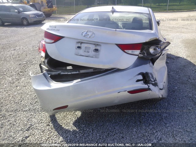 KMHDH4AE1CU268317 - 2012 HYUNDAI ELANTRA GLS/LIMITED SILVER photo 6