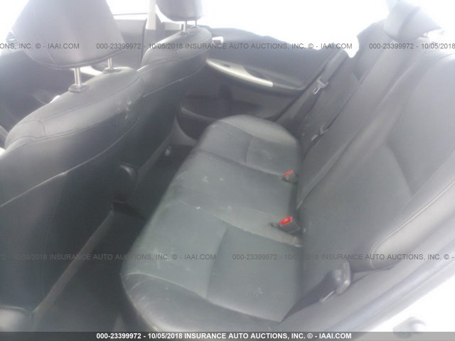 1NXBU4EE9AZ332095 - 2010 TOYOTA COROLLA S/LE/XLE SILVER photo 8