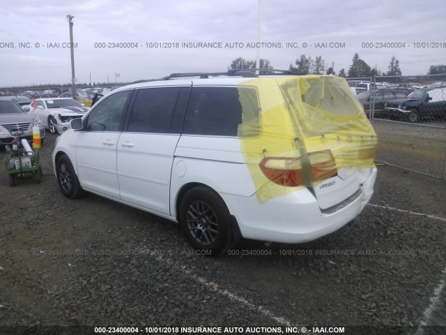 5FNRL38616B448931 - 2006 HONDA ODYSSEY EXL WHITE photo 3