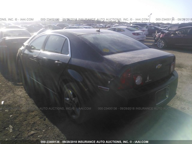 1G1ZH57B88F172993 - 2008 CHEVROLET MALIBU 1LT BLACK photo 3