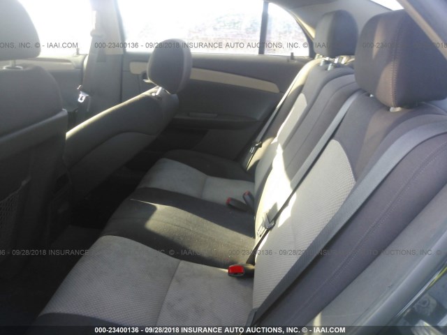 1G1ZH57B88F172993 - 2008 CHEVROLET MALIBU 1LT BLACK photo 8