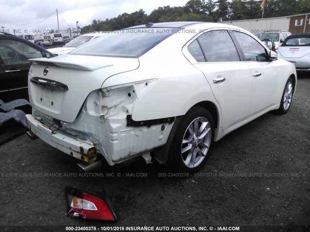 1N4AA5AP7BC862777 - 2011 NISSAN MAXIMA S/SV WHITE photo 4