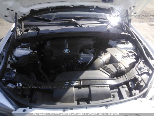 WBAVM1C54FV314539 - 2015 BMW X1 SDRIVE28I WHITE photo 10