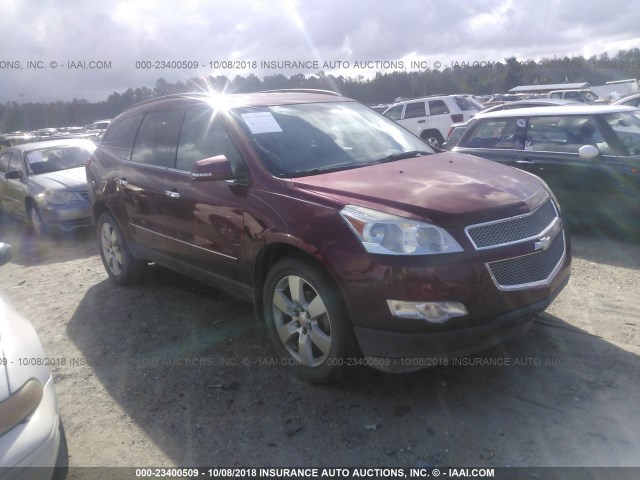 1GNKVLED3BJ181283 - 2011 CHEVROLET TRAVERSE LTZ BURGUNDY photo 1