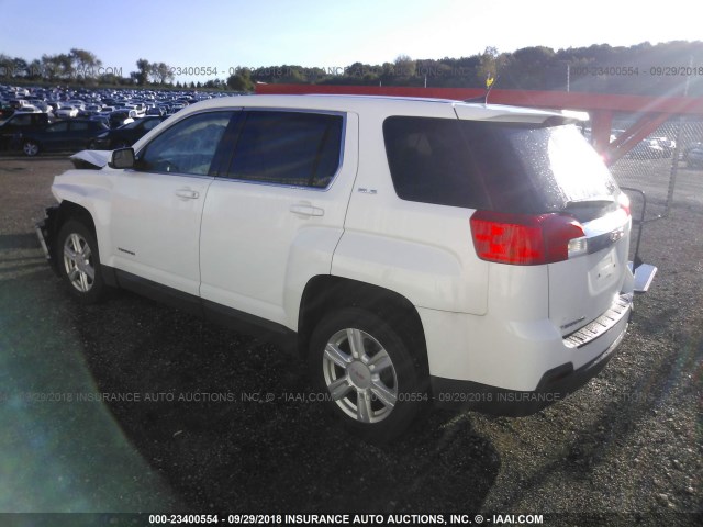 2GKALMEK5E6158110 - 2014 GMC TERRAIN SLE WHITE photo 3