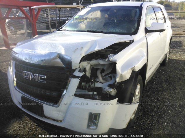 2GKALMEK5E6158110 - 2014 GMC TERRAIN SLE WHITE photo 6