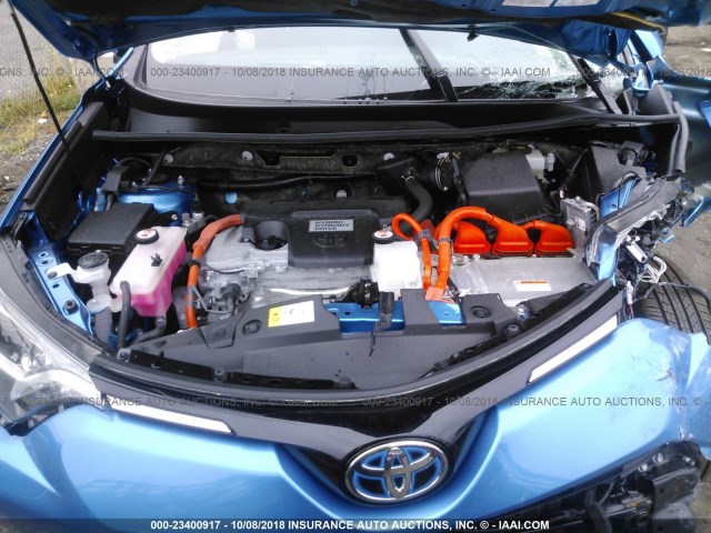 JTMRJREV3HD136902 - 2017 TOYOTA RAV4 HV LE/XLE BLUE photo 10