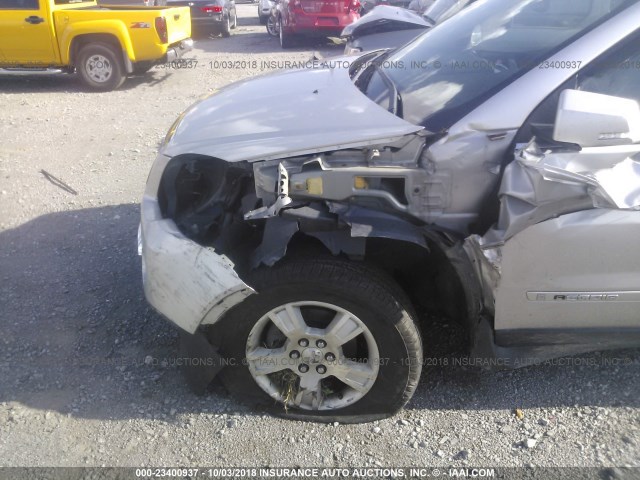 1GKER33738J140320 - 2008 GMC ACADIA SLT-2 SILVER photo 6