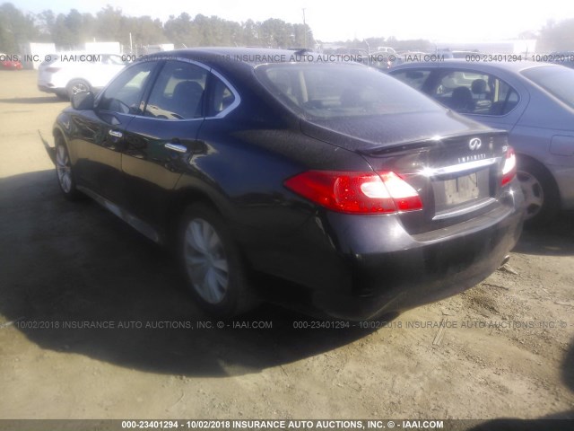 JN1BY1AR4BM371309 - 2011 INFINITI M37 X BLACK photo 3