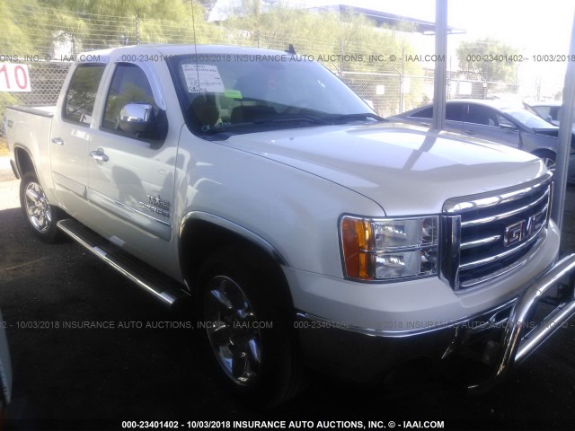 3GTP1VE03CG175036 - 2012 GMC SIERRA C1500 SLE WHITE photo 1