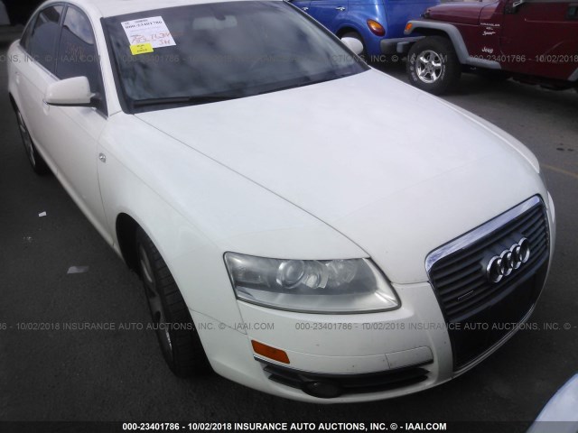 WAUDH74F56N164306 - 2006 AUDI A6 3.2 QUATTRO WHITE photo 6