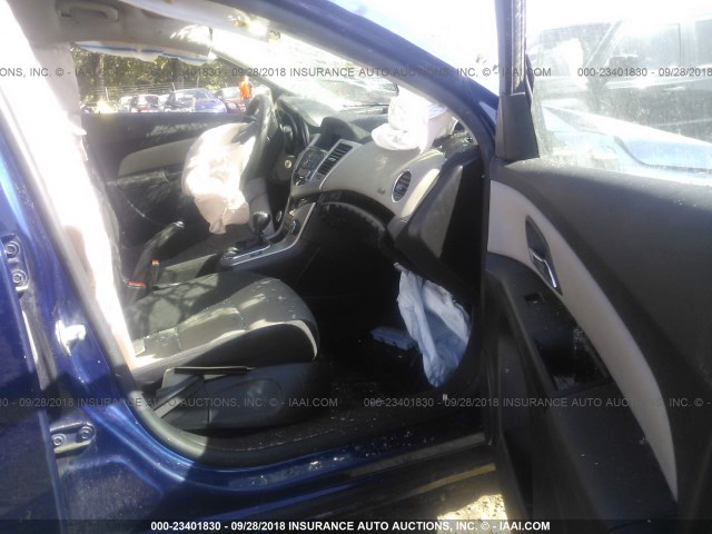 1G1PB5SH3D7303255 - 2013 CHEVROLET CRUZE LS BLUE photo 5