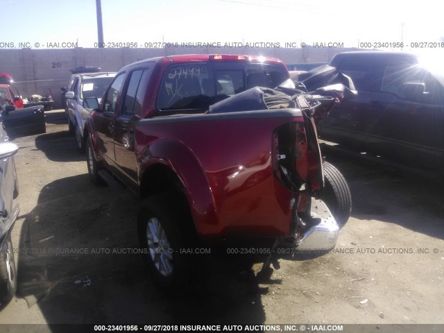 1N6AD0ER4HN709932 - 2017 NISSAN FRONTIER RED photo 3