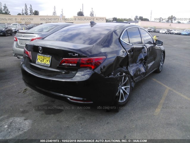 19UUB2F76FA019801 - 2015 ACURA TLX ADVANCE BLACK photo 4