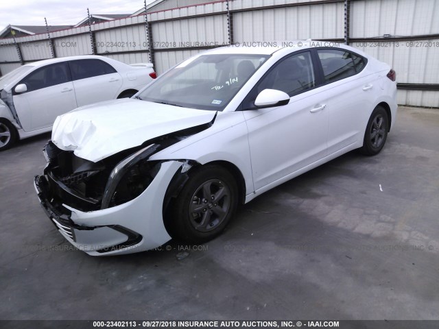 5NPD94LA6HH090482 - 2017 HYUNDAI ELANTRA ECO WHITE photo 2