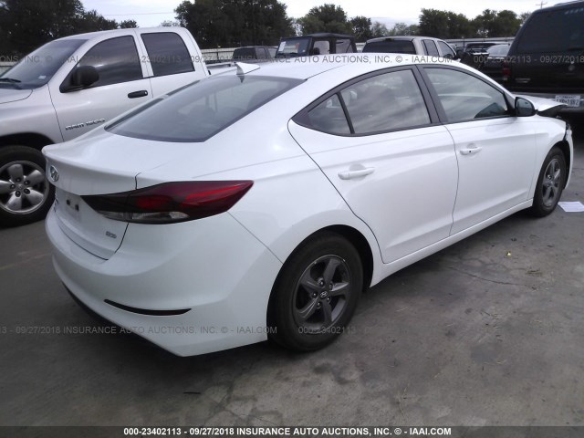 5NPD94LA6HH090482 - 2017 HYUNDAI ELANTRA ECO WHITE photo 4