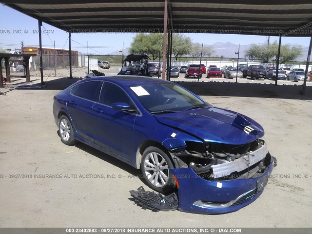 1C3CCCAB8FN621492 - 2015 CHRYSLER 200 LIMITED BLUE photo 1