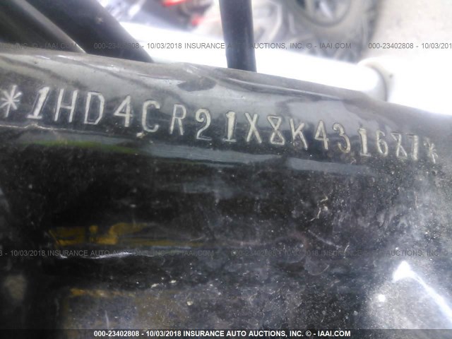 1HD4CR21X8K431687 - 2008 HARLEY-DAVIDSON XL883 L BURGUNDY photo 10