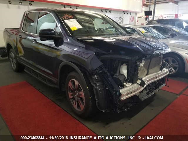 5FPYK3F65HB033512 - 2017 HONDA RIDGELINE RTL BLUE photo 1