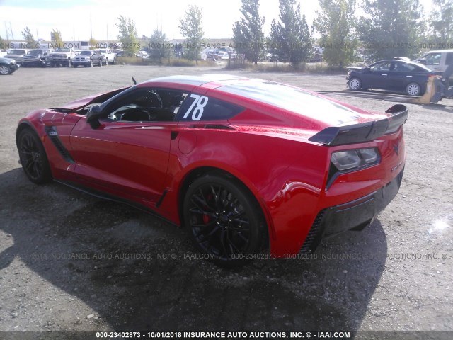 1G1YT2D67G5606616 - 2016 CHEVROLET CORVETTE 3LZ/Z06 RED photo 3