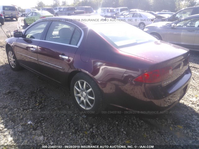 1G4HD57237U150615 - 2007 BUICK LUCERNE CXL MAROON photo 3