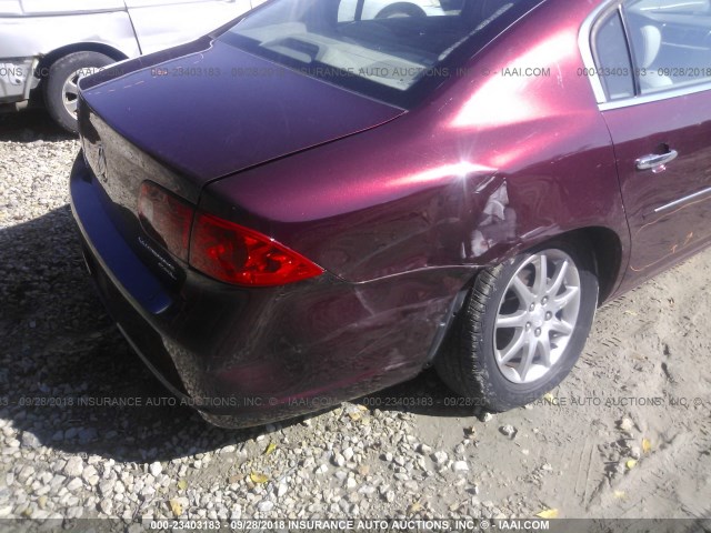 1G4HD57237U150615 - 2007 BUICK LUCERNE CXL MAROON photo 6