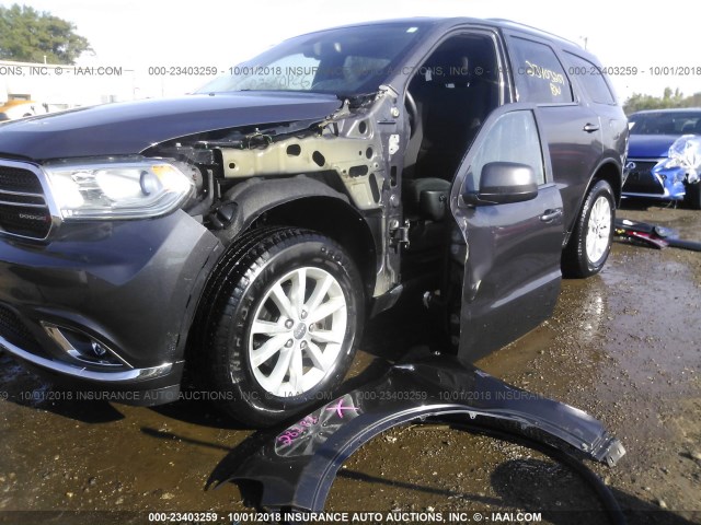 1C4RDJAG6FC881260 - 2015 DODGE DURANGO SXT GRAY photo 6